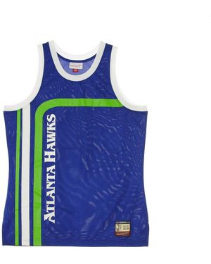 Mitchell &amp; Ness Basketbalvest Voor Nba Team Heritage-Tanktop 1970-98 Atlhaw - Blauw