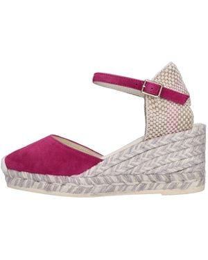 Espadrilles Chaussures Avec Talon - Rose