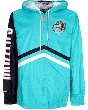 Mitchell & Ness Nba Undeniable Full Zip Windbreaker Hardwood Classics Vangri Windbreaker - Blue
