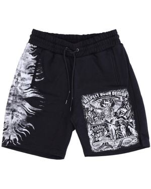 IHS Respect Your Demon Short Tracksuit Pants - Blue