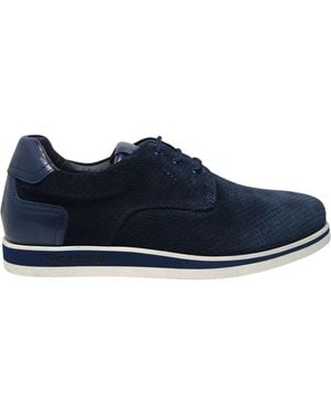 Pollini Pb10342G9Ecfv75A Herren Suede - Blau