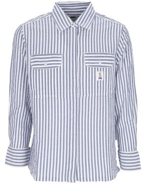 Obey Elena Shirt Matching Sets Long Sleeve Shirt - Blue