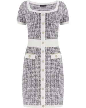 Guess Dress With Logo - Gray