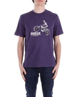 Barbour T-Shirt Mts1432 Mts Bu78 Jump Archive Graphic T-Shirt - Blue