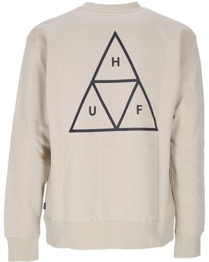 Huf Essentials Tt Crew Crewneck Sweatshirt - Gray