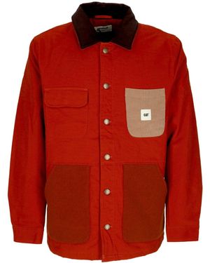 Caterpillar 'Workwear Jacket Mix Medium Jacket Sienna - Red