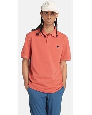 Timberland Polo Tb0A26Nf Bedrukte Mouwpolo Ei41 - Oranje
