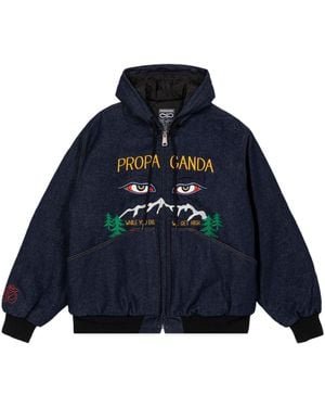 Propaganda Jackets And Jackets Prou707 Raw Denim - Blue