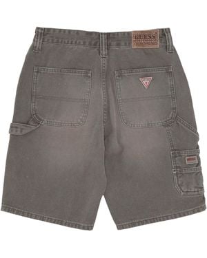 Guess Short Jeans Go Stainer Carpenter Short - Gray