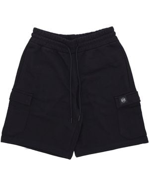 DOLLY NOIRE Pantalon Deportivo Corto Cargo Para Hombre Negro