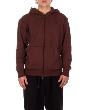New Balance Sweatshirt Mj53506 Abj Athletics French Terry Full Zi - Red