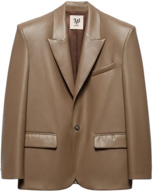Aniye By Blazer Oversize Jet Eco-Leather - Marrón