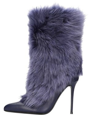 Giuseppe Zanotti Lila Stiefel - Blau