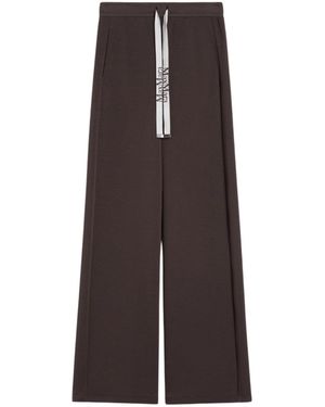 Max Mara Smmbali Logo-Print Pants - Brown