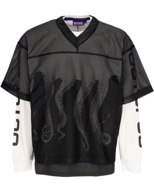 Octopus Camiseta De Manga Larga De Hombres Og Kicker Football L/Tee - Negro