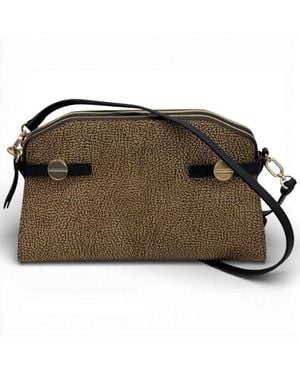 Borbonese Camera Case M Tas. Op Natural - Bruin