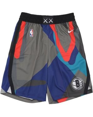 Nike Basketball Shorts Nba City Edition 2023/24 Swingman Short Bronet - Blue