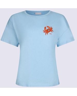 Liu Jo T-Shirt Mit Patch Frau Blau
