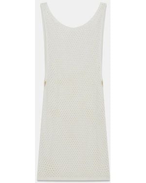 Guess Mini Haak Jurk Wit Vrouw
