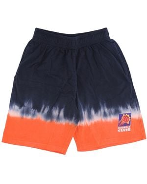 Mitchell &amp; Ness Pantalones Cortos De Hombre Nba Horizontal Tie Dye Short Hardwood Classics Phosun - Azul
