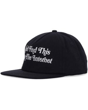 Market Dark Web Hat Flat Visor Cap - Black