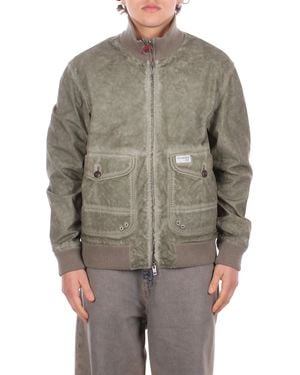 Fay Jacket Nam1152081 Tzb1V408 Bomber Archive Kiwi - Gray