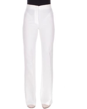 Pinko Pants 106619A32Z Z07 Edamane Pantalone Canvas - White