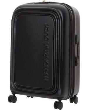 Mandarina Duck Logoduck + Trolley Medium Exp Frau P10Szv32-651 Schwarz