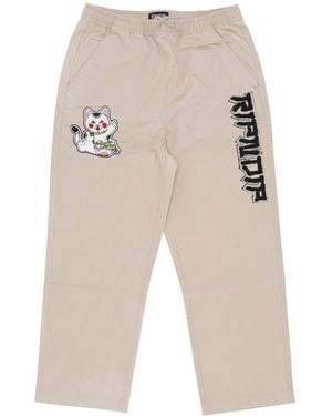 RIPNDIP Lucky Nerm Wide Leg Pants Long Pants - Natural