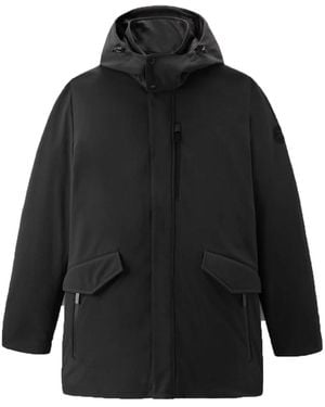 Woolrich Ut2735 Barrow Mac Soft Coat 100 Wou0501Mr - Zwart