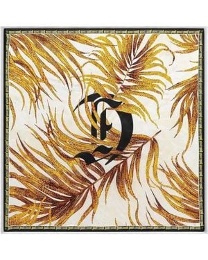 Just Cavalli Print Seasonal Silk Scarf - Metallic