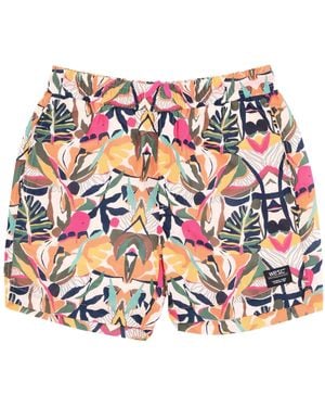 Wesc Pantalones Cortos Austin Exotic Flower Aop Short Para Hombre - Rojo