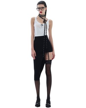 Aniye By Falda De Mujeres Assimitrica - Negro