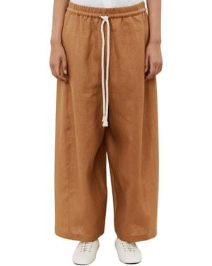 MEIMEIJ Pants With Coulisse - Brown