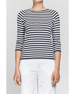 Anneclaire Chemises Blanc - Bleu
