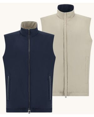 Paul & Shark Omkeerbare Vest Thyphoon Platina Blauw
