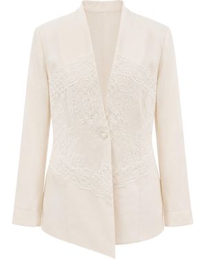 Souvenir Clubbing Chaqueta Encaje - Blanco