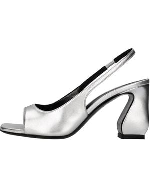 SI ROSSI Sandalias Plata - Negro