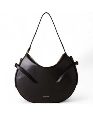 Borbonese Hobo Schwarz/Op Naturliche Frau Handtasche