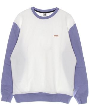 Kangol Sudadera Ligera Con Cuello Redondo Para Hombre Heritage Taped Crew Sweat - Azul