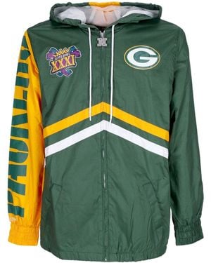 Mitchell &amp; Ness Windbreaker Nfl Undeniable Full Zip Windbreaker Grepac - Green