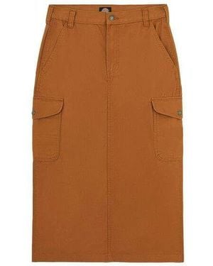 Dickies Skirts Duck Canvas Cargo - Brown