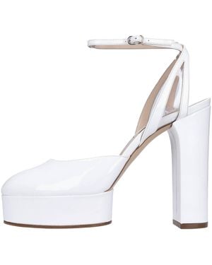 Casadei Zapatos Con Tacon Blanco
