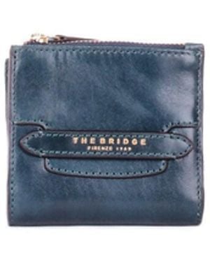 The Bridge Wallet 01800501 00E Small Wallet Oil - Blue