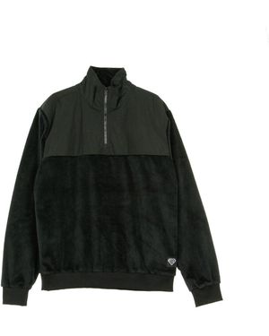Iuter Sudadera De Cuello Alto Para Hombre Teddybear Pullover Negro