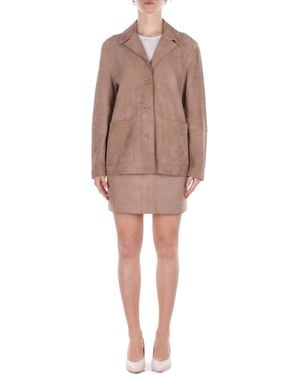 Alpha Studio Skirt Ad6631M 2018 Minigonna Juta - Natural