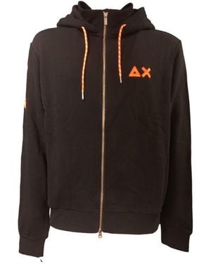 Sun 68 Logo Sweatshirt F43119 - Black
