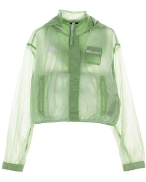 Kappa Kort Windjack Geweven Jas Lichtgroen/Wit