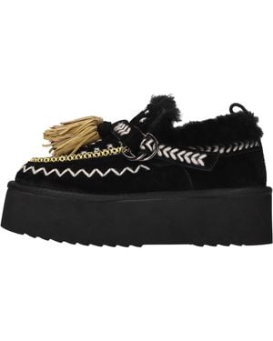 Elena Iachi Flat Shoes - Black
