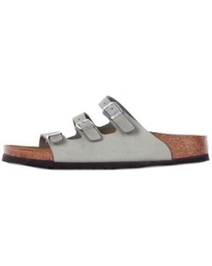 Birkenstock Sandale Salbei - Weiß